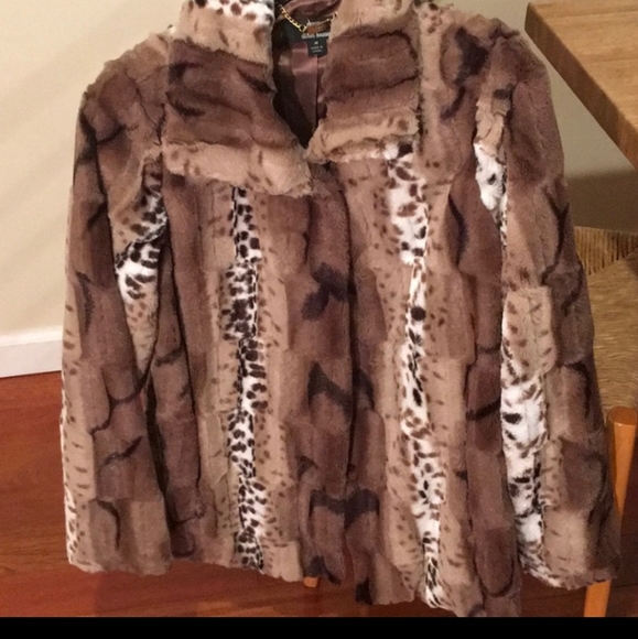 Dennis Basso faux fur jacket Like new! - Picture 1 of 5
